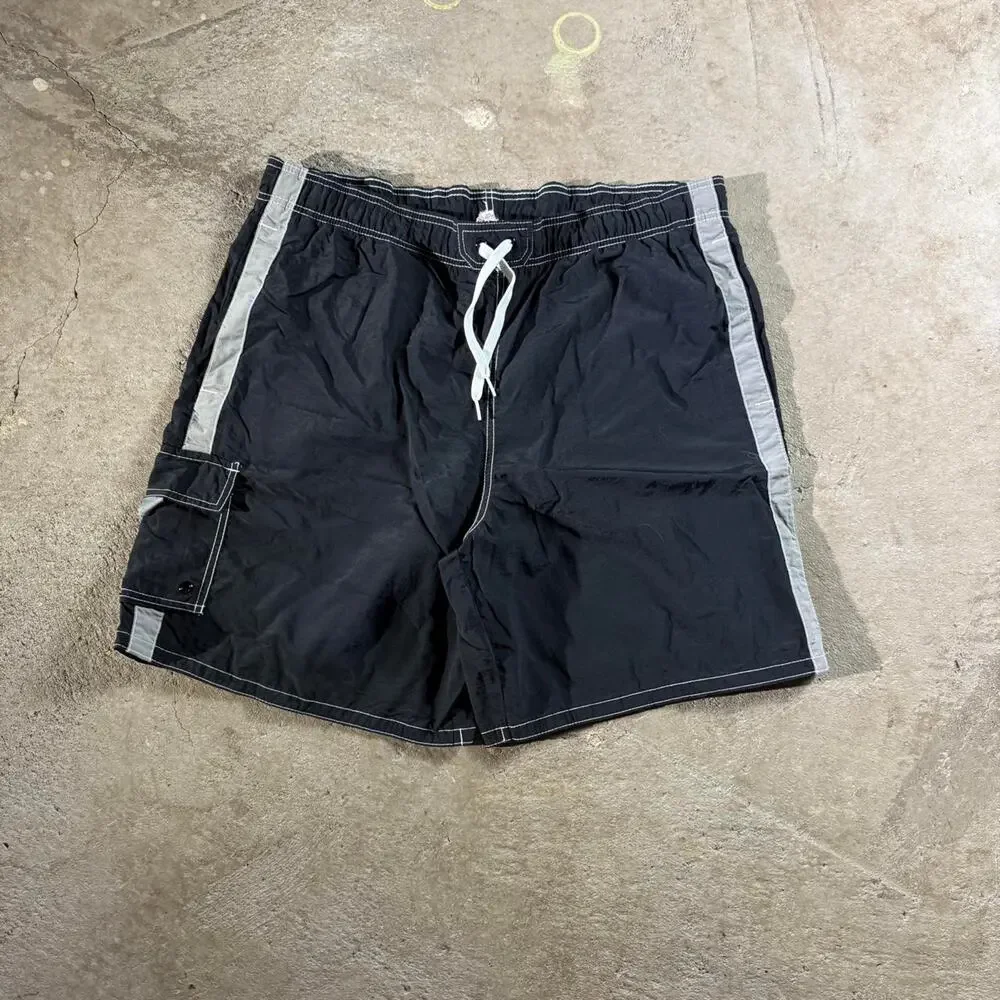 Y2K Black Merona Swim Trunks